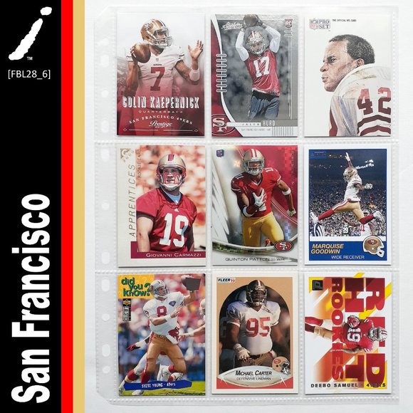 NFL Other - San Francisco 49ers 9 Card Lot [FBL28_6]